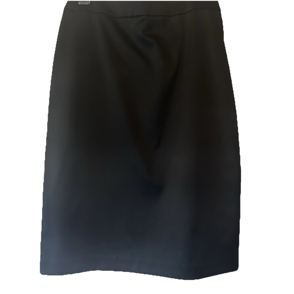 NEW Boutique Black Satiny Pencil Skirt Size 8 MSRP $49